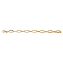 Pulsera Plata Dorada Sovrani 22,5cm AVP173 Cadena Eslabones