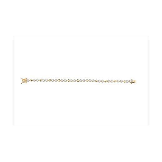 Pulsera Plata Dorada Sovrani Mujer J11682 Circonitas 17cm