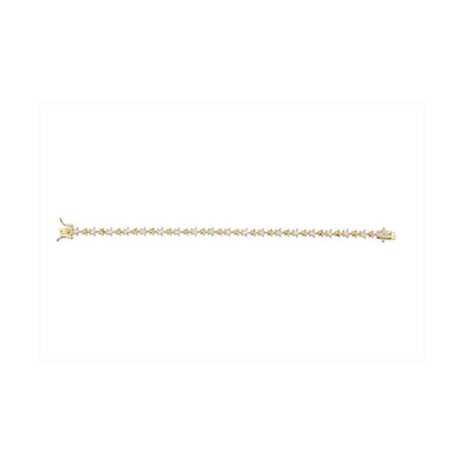 Pulsera Plata Dorada Sovrani Mujer J11684 Circonitas 17cm