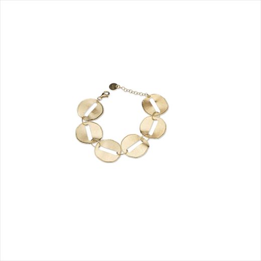 Pulsera Plata Dorada Sovrani Mujer J12501 Circonitas 16+4cm