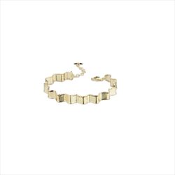 Pulsera Plata Dorada Sovrani Mujer J12516 Acordeón 15+5