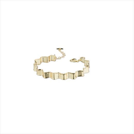 Pulsera Plata Dorada Sovrani Mujer J12516 Acordeón 15+5