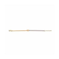 Pulsera Plata Dorada Sovrani Mujer J12752 Circonitas 17cm
