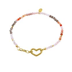 Pulsera Plata Dorada Viceroy 13262P100-94 Corazón Piedras Cristal