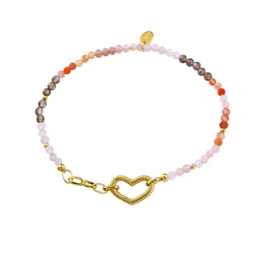 Pulsera Plata Dorada Viceroy 13262P100-94 Corazón Piedras Cristal