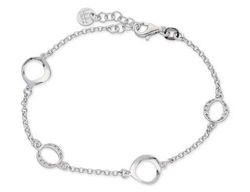 Pulsera Plata Liska LAF6068BR Óvalos En Brillo