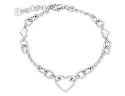 Pulsera Plata Liska LAF6197BR Corazones En Brillo