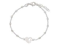 Pulsera Plata Liska LAF6382BR Corazón C. Infinito