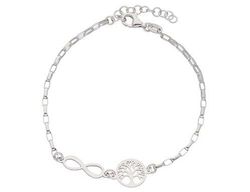 Pulsera Plata Liska LAF6384BR Árbol De La Vida & Infinito En Brillo