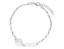 Pulsera Plata Liska LAF6387BR Árbol De La Vida & Placa En Brillo