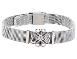 Pulsera Plata Liska LM64BR Trébol Circonitas