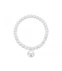 Pulsera Plata Liska Mujer MAMA04BR Perlas Mamá
