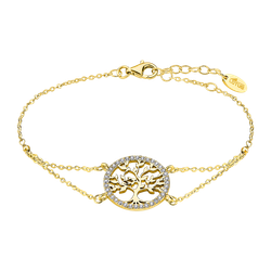 Pulsera Plata Dorada Lotus LP1746-2/3 Árbol De La Vida Circonitas