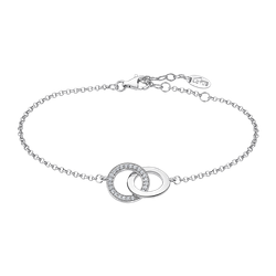 Pulsera Plata Lotus LP1990-2/1 Círculos Entrelazados Circonitas