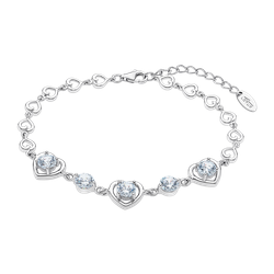 Pulsera Plata Lotus LP3092-2/1 Corazones Circonitas