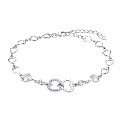 Pulsera Plata Lotus LP3093-2/1 Corazones Circonitas