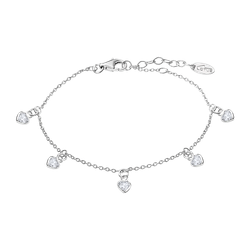 Pulsera Plata Lotus LP3190-2/1 Corazones Circonitas