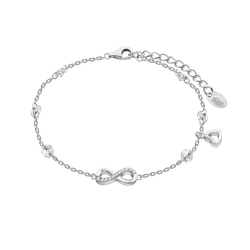 Pulsera Plata Lotus LP3677-2/1 Infinito Circonitas - Corazones
