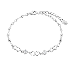 Pulsera Plata Lotus LP3678-2/1 Corazones - Circonitas