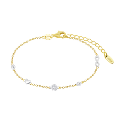 Pulsera Plata Dorada Lotus LP3891-2/1 Corazón - Circonitas