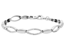 Pulsera Liska Plata LPZ153BR Eslabones Circonitas