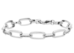 Pulsera Liska Plata LPZ160BR Eslabones Circonitas