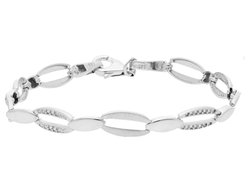 Pulsera Liska Plata LPZ167BR Eslabones Circonitas