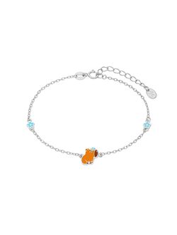 Pulsera Plata Marea Niña D03603/AY Capibara Esmaltado C. Circonitas Azules