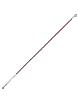 Pulsera Plata Mujer PPRL1/3R Circonitas Rojas