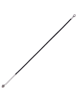 Pulsera Plata Mujer PPRL1/4N Circonitas Negras