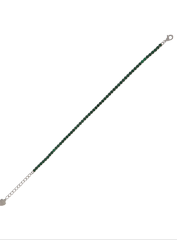 Pulsera Plata Mujer PPRL1/4V Circonitas Verdes