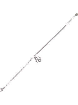 Pulsera Plata Mujer PPRL15 Trébol Circonitas