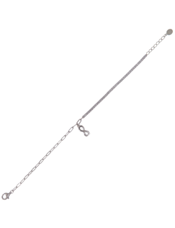 Pulsera Plata Mujer PPRL16 Infinito Circonitas