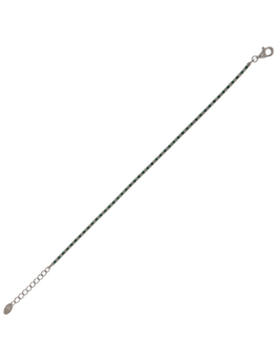 Pulsera Plata Mujer PPRL6/MV Circonitas Verdes Bicolor Blancas