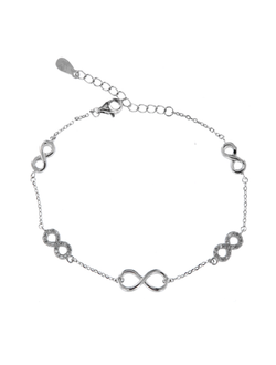 Pulsera Plata Mujer PPUL2837 Infinitos C. Circonitas