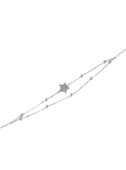 Pulsera Plata Mujer PPUL2871 Estrella C. Circonitas