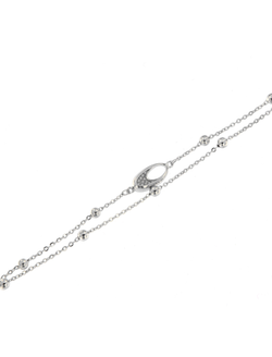 Pulsera Plata Mujer PPUL2978 Óvalo Semi Calado C. Circonitas