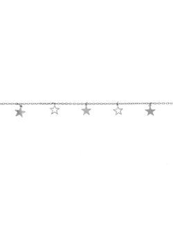 Pulsera Plata Mujer PPUL3012 Estrellas En Brillo