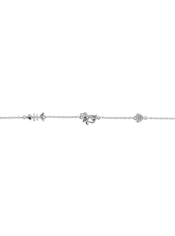 Pulsera Plata Mujer PPUL3016 Gata En Brillo