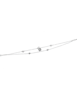 Pulsera Plata Mujer PPUL3037 Candado C. Circonitas