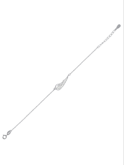Pulsera Plata Mujer PPUL3056 Ala Calada En Brillo