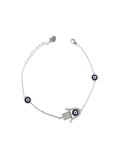 Pulsera Plata Mujer PPUL3060 Ojos Turcos