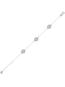 Pulsera Plata Mujer PPUL3065 Árboles De La Vida C. Circonitas