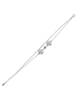 Pulsera Plata Mujer PPUL3070 Árboles De La Vida C. Circonitas
