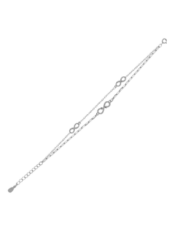 Pulsera Plata Mujer PPUL3073 Infinitos C. Circonitas
