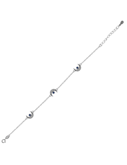 Pulsera Plata Mujer PPUL3078 Ojo Turco