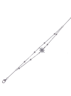 Pulsera Plata Mujer PPUL3093 Estrella Polar C. Circonitas