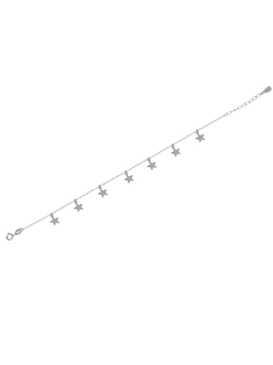 Pulsera Plata Mujer PPUL3094 Estrellas En Brillo