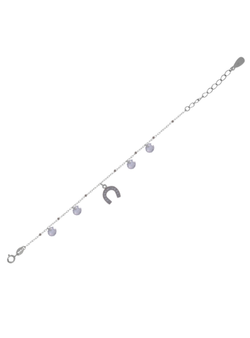 Pulsera Plata Mujer PPUL3102 Herradura C. Circonitas