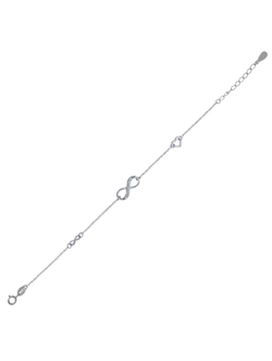 Pulsera Plata Mujer PPUL3111 Infinito C. Circonitas